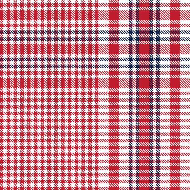 红色海军格纹纹理无缝模式图片下载