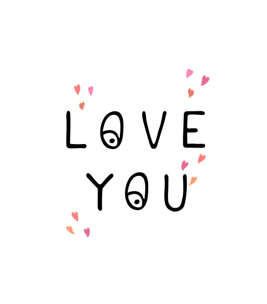 爱你-有趣的手绘幼儿园海报与字母图片下载