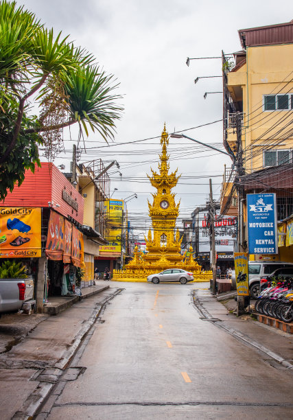 泰国北部清莱的钟塔图片下载
