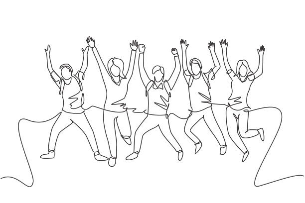 教育庆典概念一画图片下载