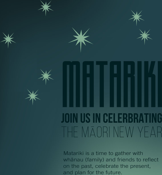 新西兰matariki毛利新年海报图片下载