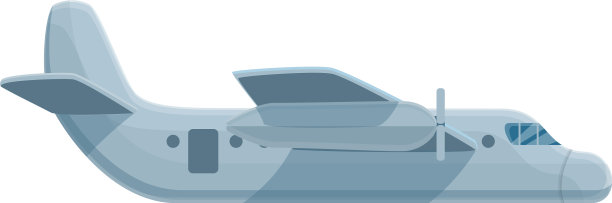 降落伞飞机图标卡通风格图片下载