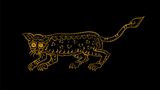 动物在泰国传统纹身图片下载