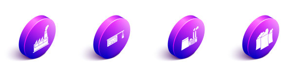 设置等距石油工业厂房气体图片下载