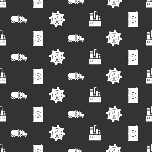 集石油工业厂房桶油图片下载