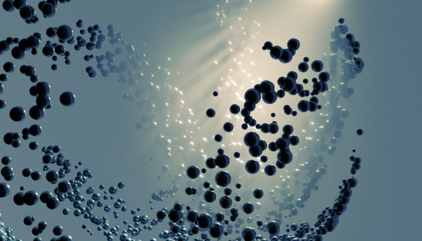 球体-背景-雾- 3d渲染图片下载