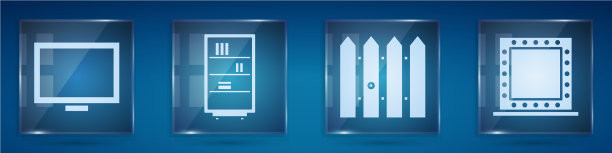 在图书馆的书架上设置相框图片下载