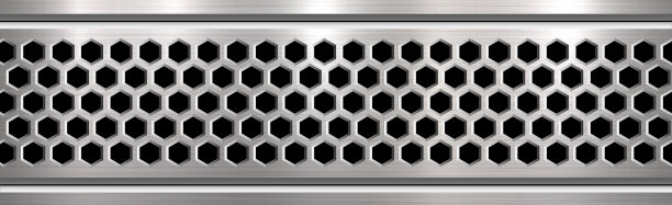 纹理全景金属与反射与穿孔图片下载