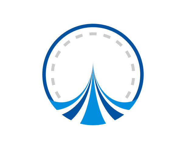 圆形形状与抽象的弯道图片下载