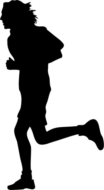 运行的轮廓图片下载