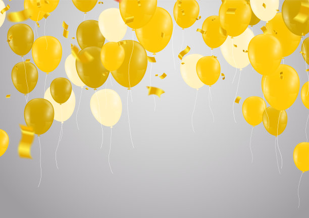 五彩缤纷的爆裂庆祝气球图片下载