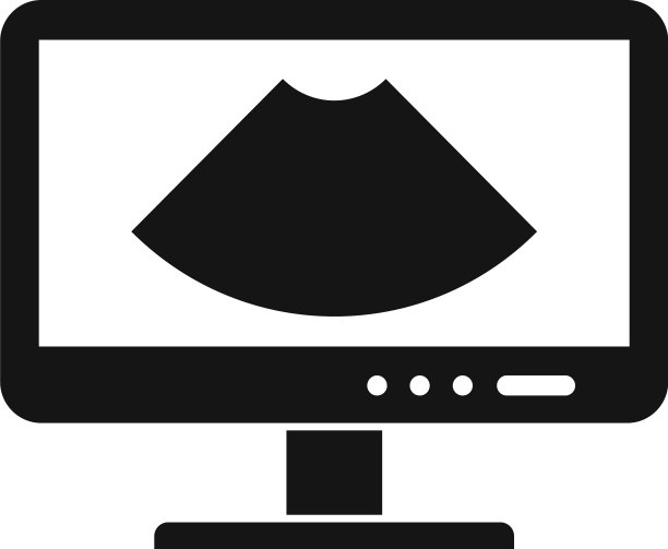 超声波监视器图标样式简单图片下载