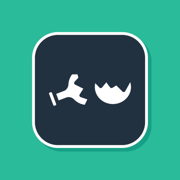 蓝色试管和烧瓶破裂化学实验室测试图标隔离在绿色背景上。实验室玻璃器皿。向量图片下载