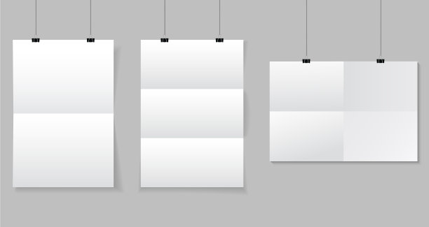 纸景观海报挂在活页夹上图片下载