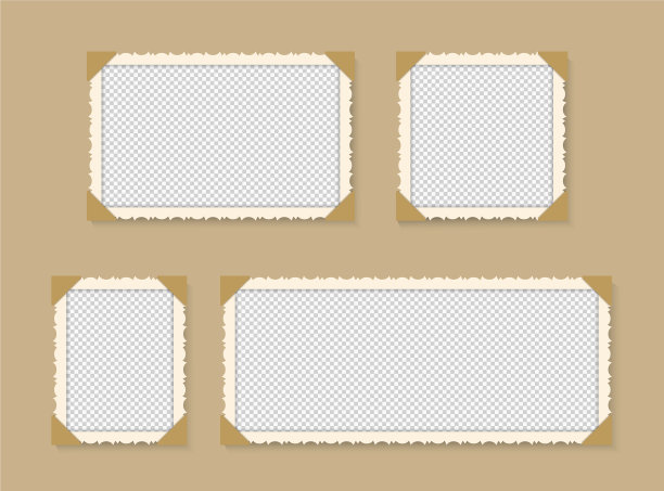 复古相框复古照片上孤立图片下载