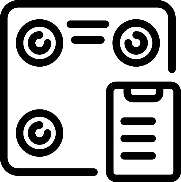 无线智能秤图标轮廓风格图片下载
