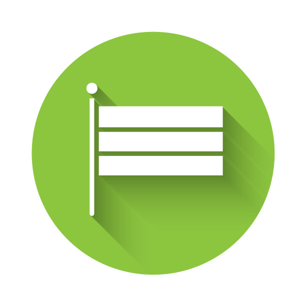 白色的俄罗斯国旗图标孤立与长图片下载