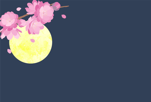 桃花背景春花女儿节图片下载