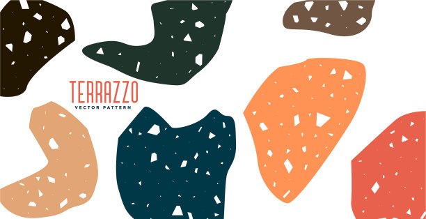 抽象水磨石图案地砖设计图片下载