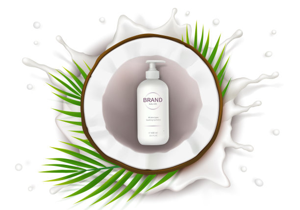 有机天然霜的概念海报图片下载