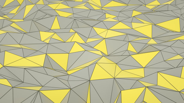 三维抽象低多边形三角，混沌结构背景图片下载