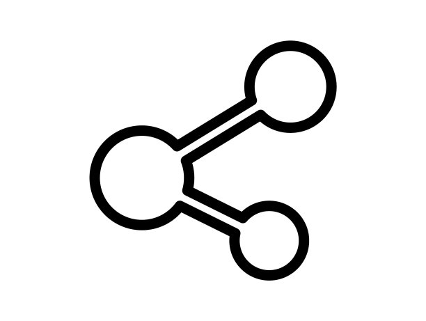 共享连接线图标设计模板图片下载