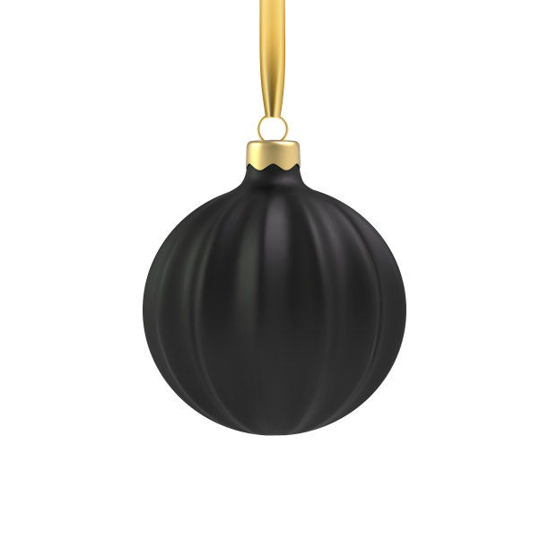 现实的金色圣诞树玩具形式图片下载