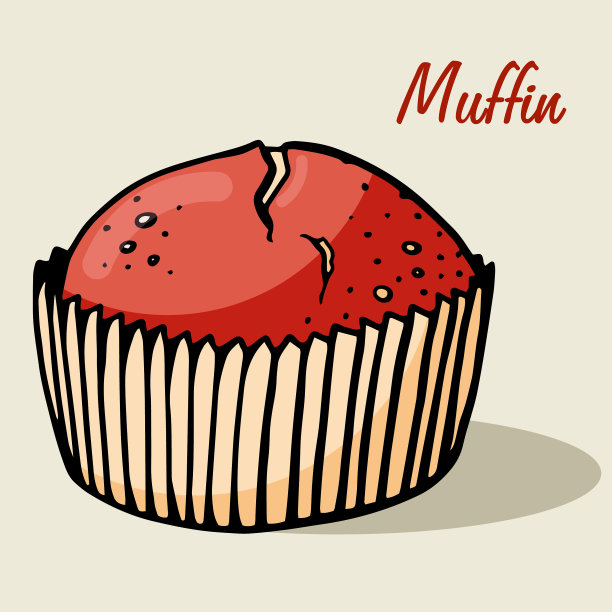 不同口味的纸杯蛋糕系列图片下载