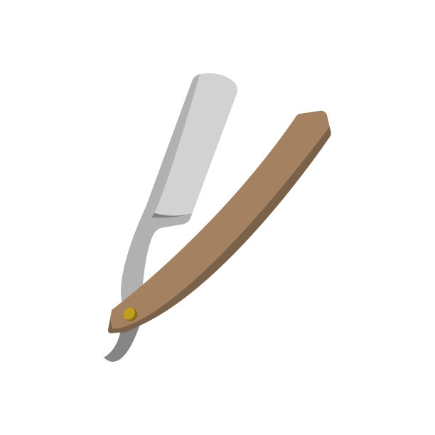 直剃刀图标矢量插图设计图片下载