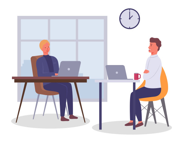 员工在办公室，在桌子上，使用设备，聊天，喝咖啡休息时间。沟通和合作图片下载