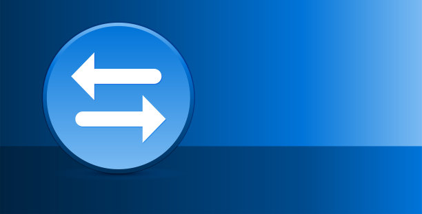 转移箭头图标玻璃现代蓝色按钮抽象背景图片下载