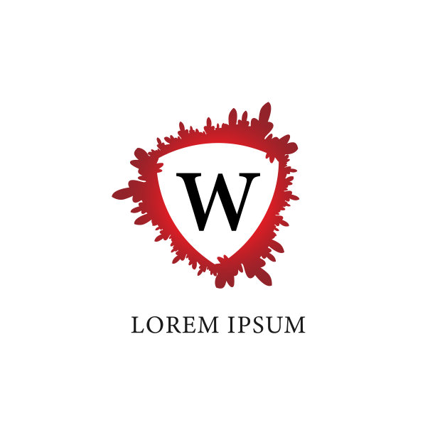 字母字母标志设计模板喷溅图片下载