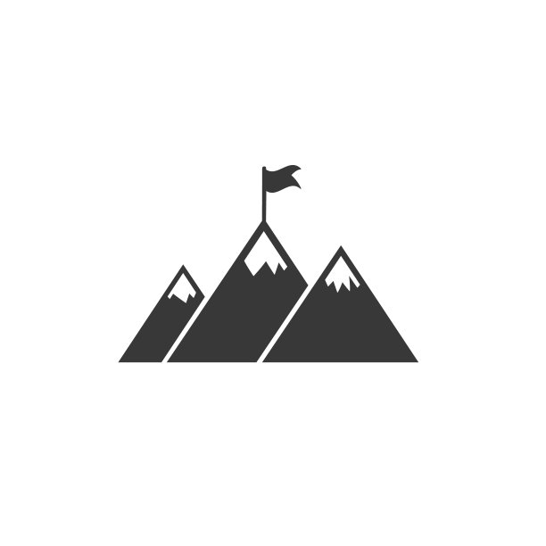 成功山图标设计插画，字形风格设计，专为网页和应用设计图片下载