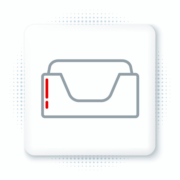 线宠物床图标孤立在白色背景图片下载