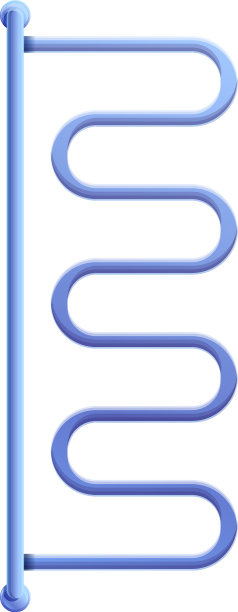 电动毛巾轨图标卡通风格图片下载