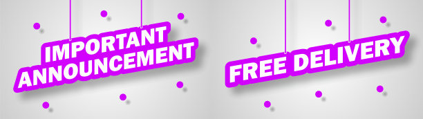 摘要三维文本重要公告免费交付彩色语音矢量设计风格插图模板背景图片下载