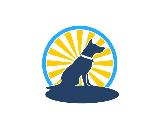 身后有阳光的宠物狗图片下载