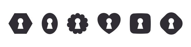 锁眼图标。图标的概念。平面设计。锁的图标。钥匙孔矢量图标孤立在白色背景上。矢量图图片下载