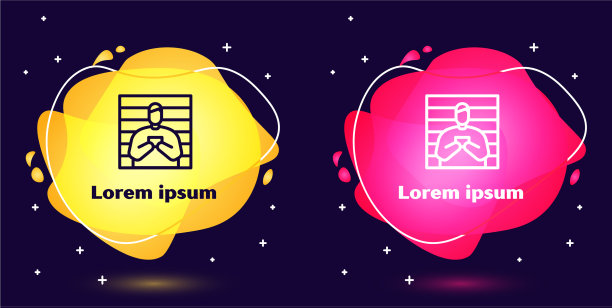 设置犯罪嫌疑人图标为蓝色隔离线图片下载