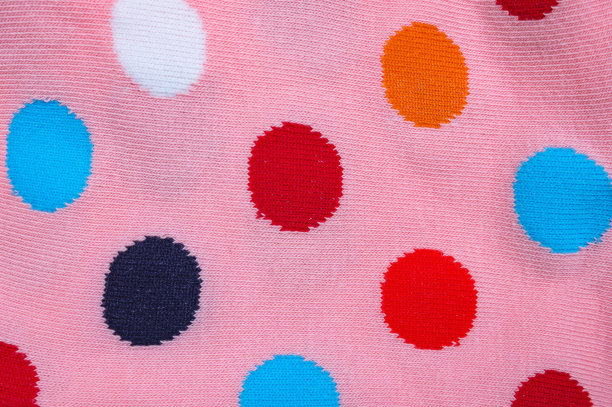 明亮的圆点布料作为背景图片下载