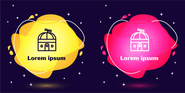 设线天文观测站图标孤立上图片下载