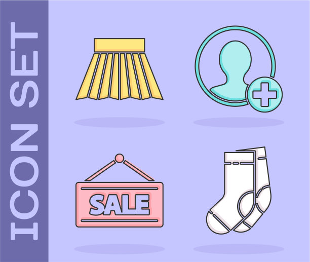 设袜子裙挂有打折标志图片下载