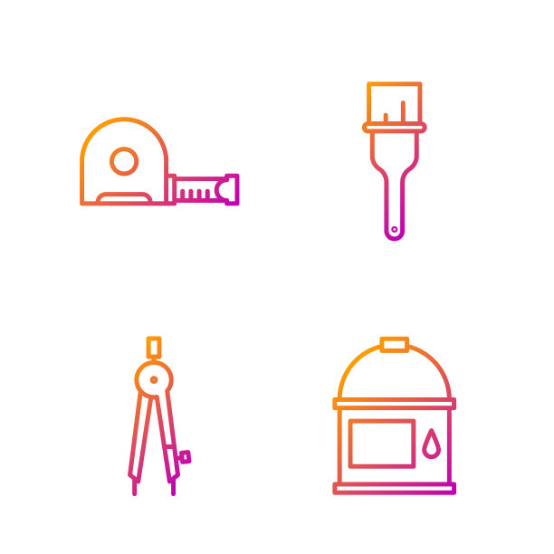 设线画桶画罗盘轮盘图片下载