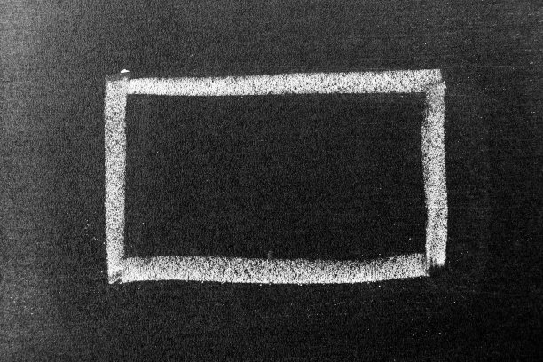 白色粉笔手画在方形或旗帜形状的黑板背景图片下载