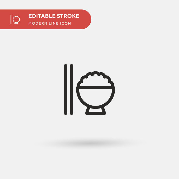 饭碗简单图标象征图片下载