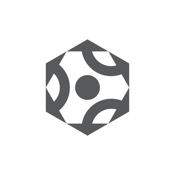 多边形箭头几何标志图片下载