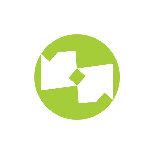 相对于负空间的简单几何箭头图片下载