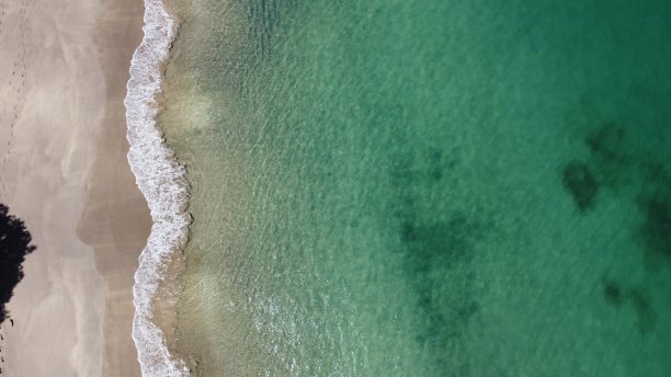 空中海滩照片新西兰图片下载