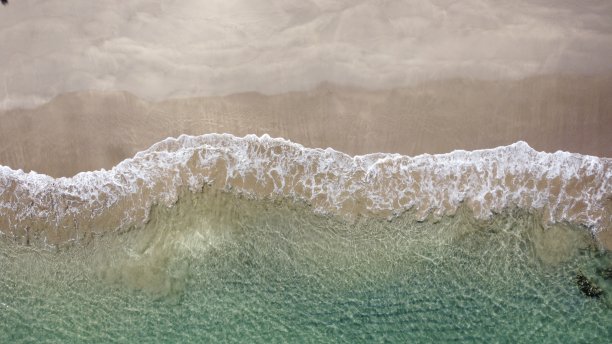 空中海滩照片新西兰图片下载