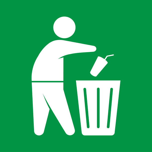 请勿将垃圾乱扔在提供标志的垃圾箱内。图片下载